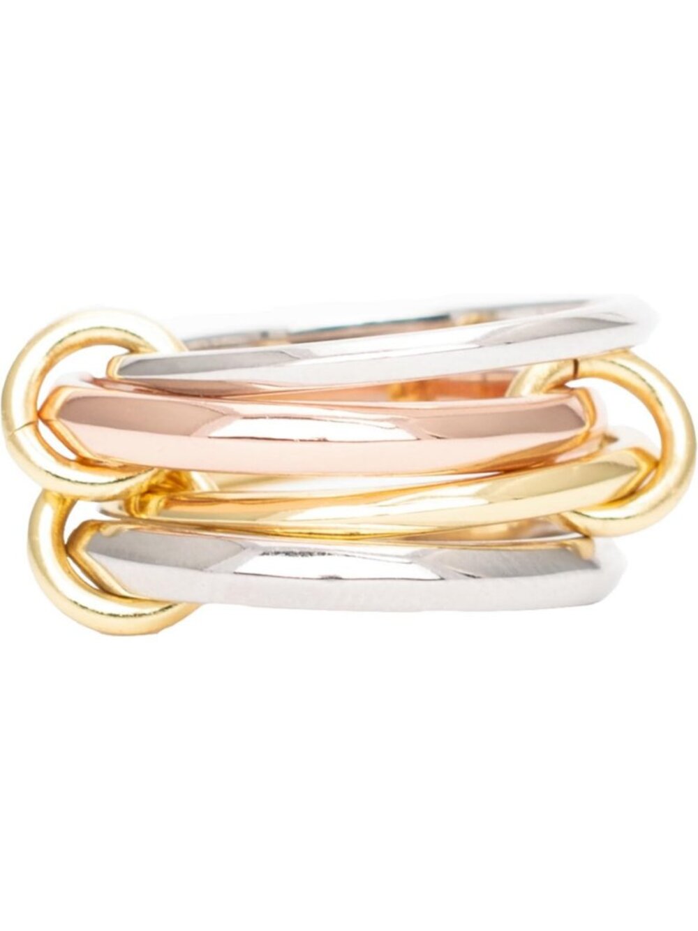 Stackable Statement Rings Set for Women - 14K Gold Plated & Sterling Silver